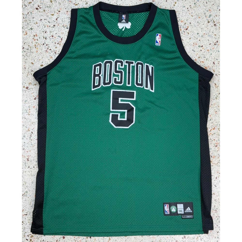 Adidas NBA Rare Boston Celtics #5 Kevin Garnett St. Patricks Day Jersey Size 3XL